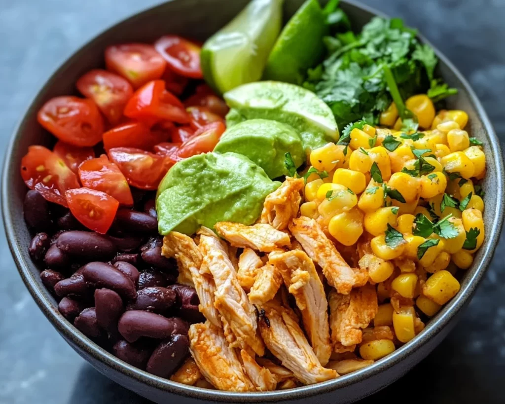 Healthy Easy Chicken Taco Bowl