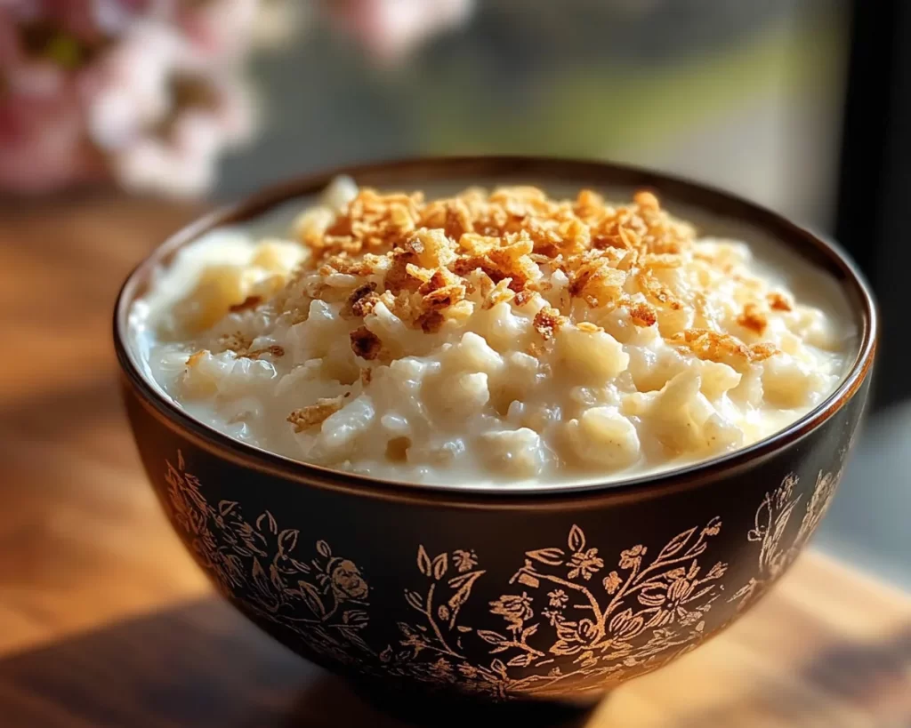 Easter Vanilla Bean Rice Pudding