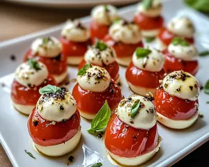 Delicious Mini Caprese Mozzarella Bites Recipe