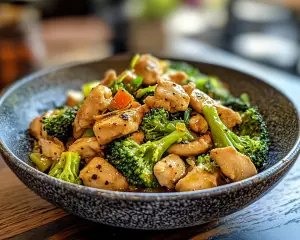 Healthy Chicken Stir Fry with Broccoli