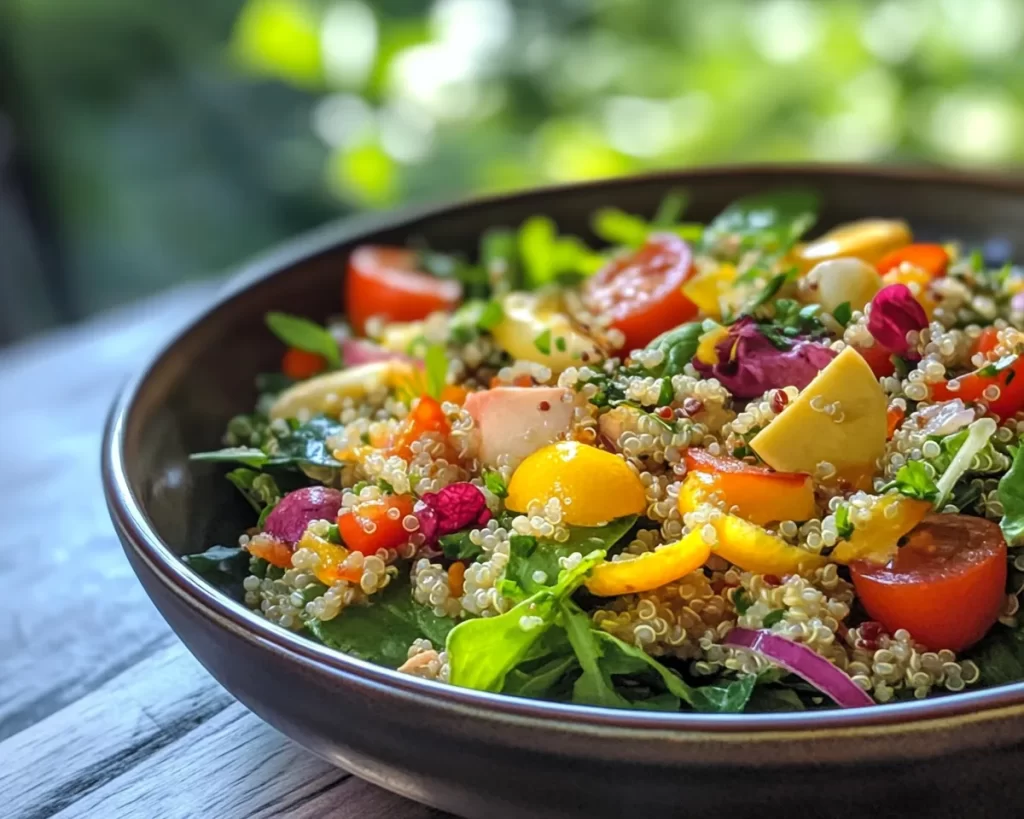 Spring Salad: Quinoa Spring Salad with Lemon Dressing