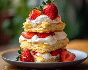 Classic Strawberry Shortcake with Biscuits