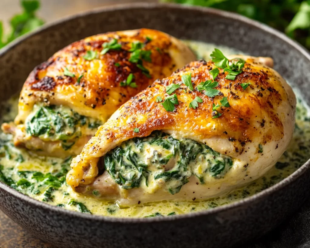 Mother’s Day Creamy Spinach Stuffed Chicken