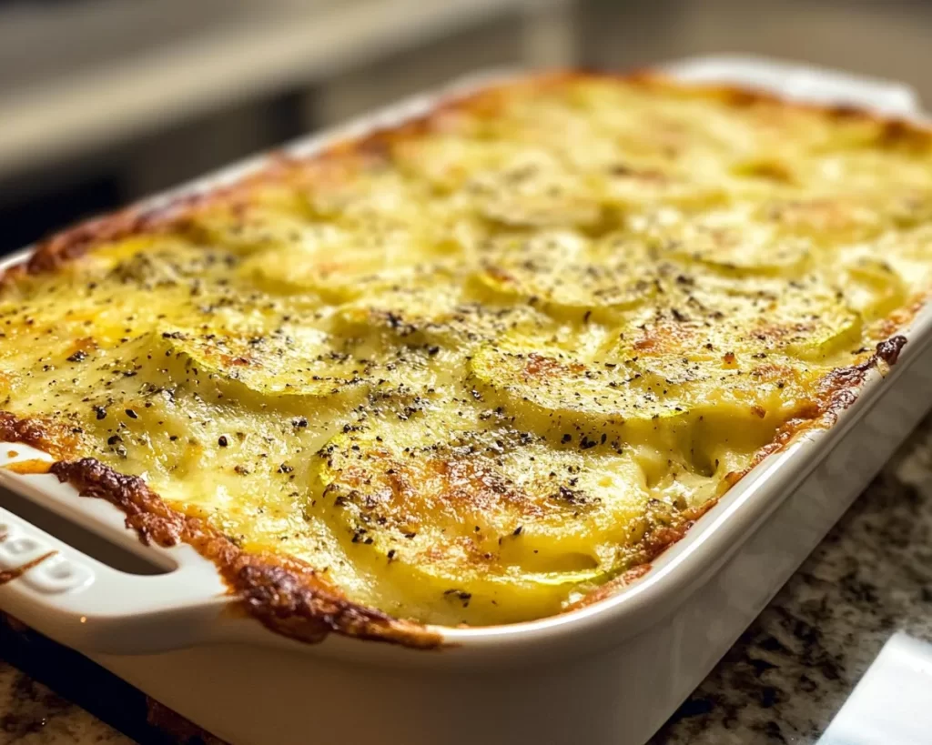 Spring Dinner Party Cheesy Zucchini Gratin