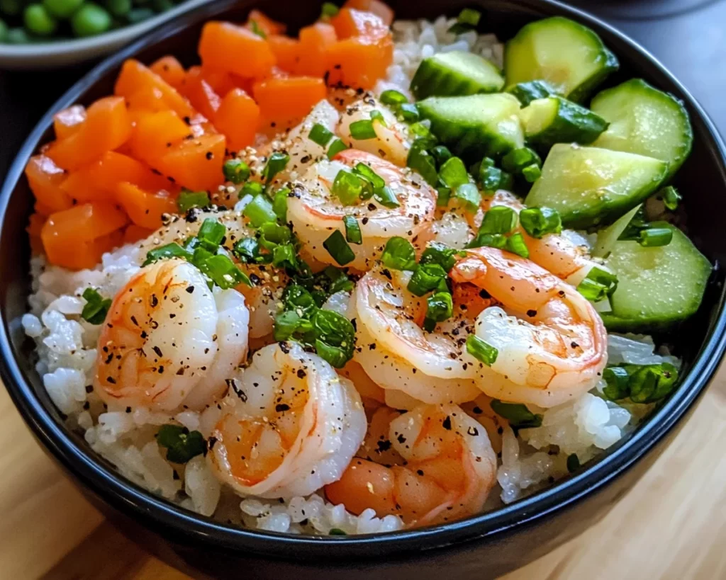 Spring Dinner: Shrimp Rice Bowl (Fresh)