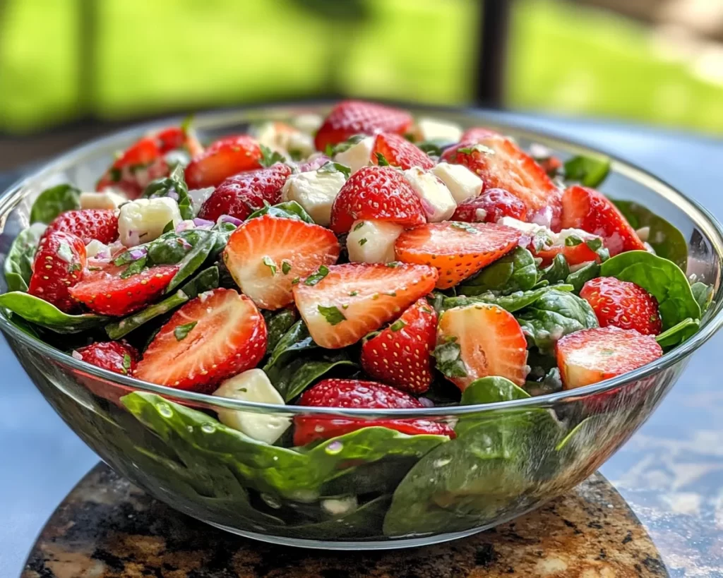 Mother’s Day Strawberry Spinach Salad