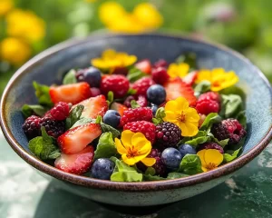 Easter Spring Salad with Berries