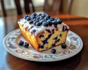 Spring Cake: Lemon Blueberry Cake Loaf