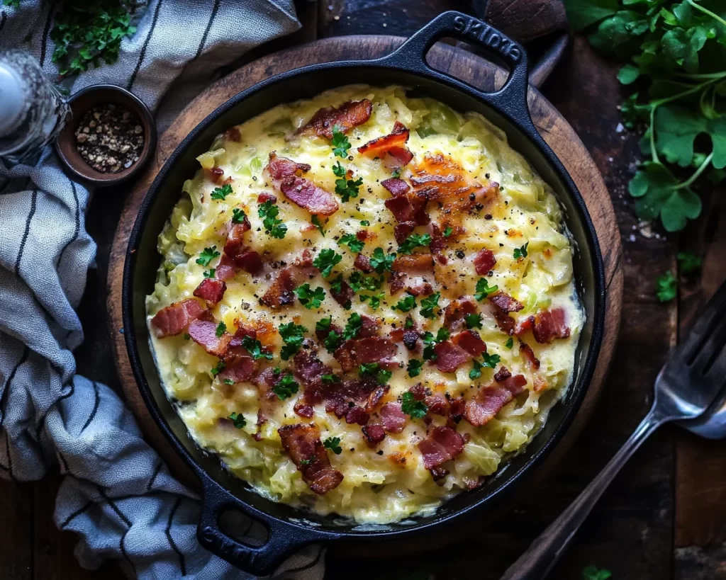 St Patrick’s Day Creamy Cabbage and Bacon