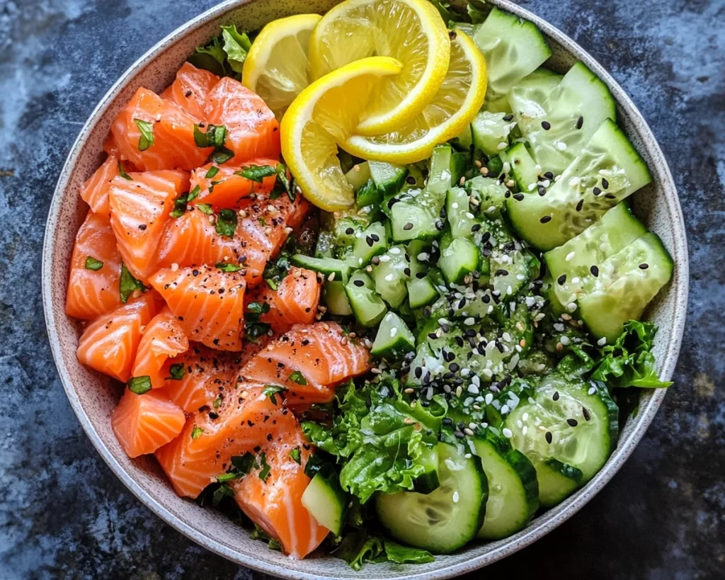 Lemon Vinegarette Dressing for Salmon Bowls