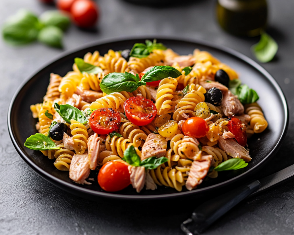 Mediterranean Tuna Pasta Salad