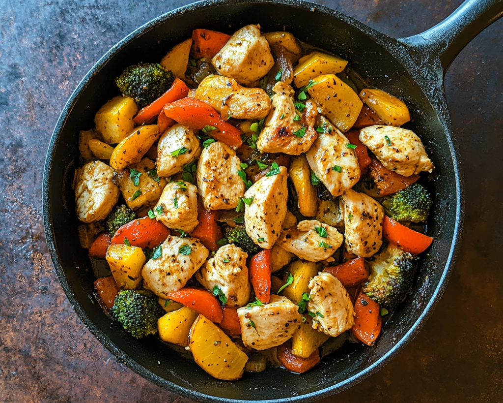 Healthy Chicken Skillet with Veggies