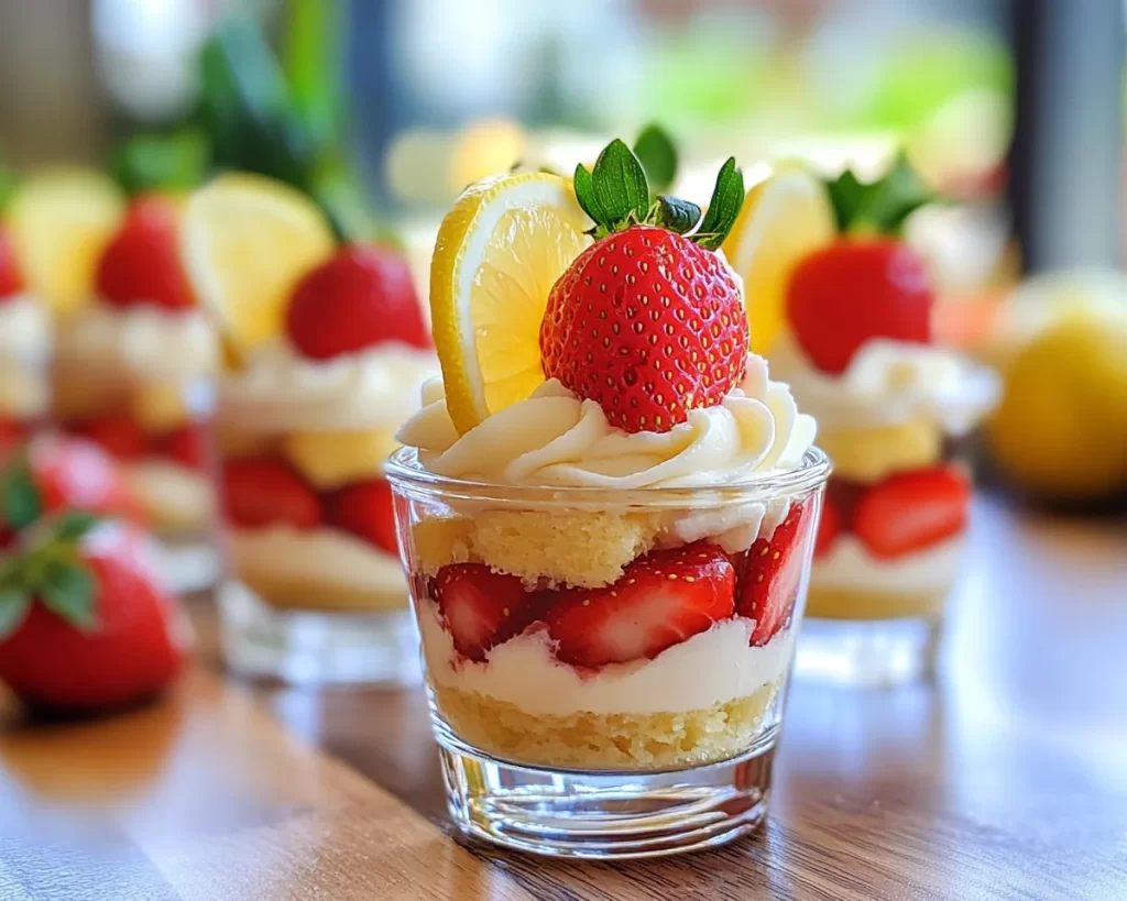 Spring Desserts: Strawberry Lemon Trifle Cups