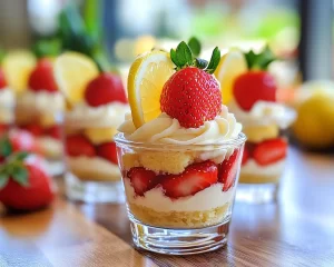 Spring Desserts: Strawberry Lemon Trifle Cups