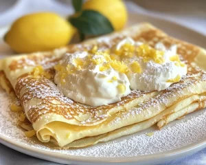 Mother’s Day Lemon Cream Stuffed Crepes