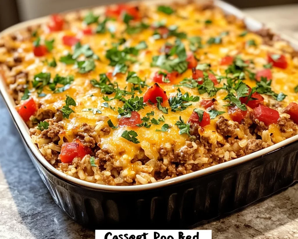 Classic Ground Beef And Rice Casserole