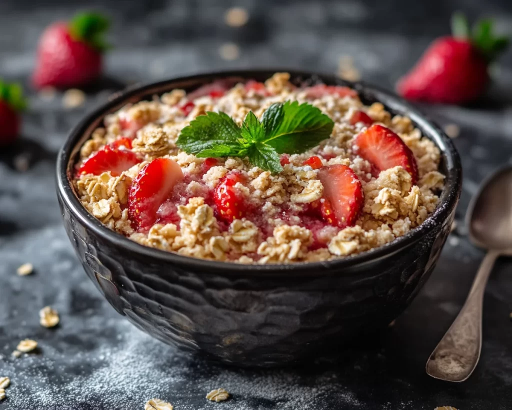 Spring Desserts: Strawberry Oat Crumble in 5 Steps