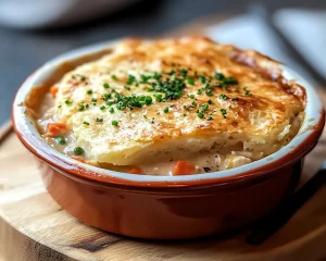 Easy Dinner Recipes for Family Comfort Foods: Chicken Pot Pie With Biscuit Topping in 35 Minutes