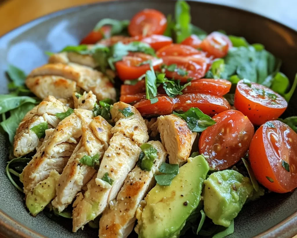 Healthy Easy Recipes: Avocado Chicken Salad in 10 Minutes