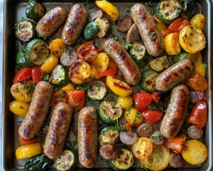 Easy Dinner Recipes for Family: Sheet Pan Sausage & Veggies in 20 Minutes