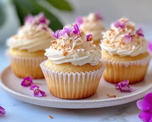 Spring Cupcakes: Coconut Cream Cupcakes in 7 Steps