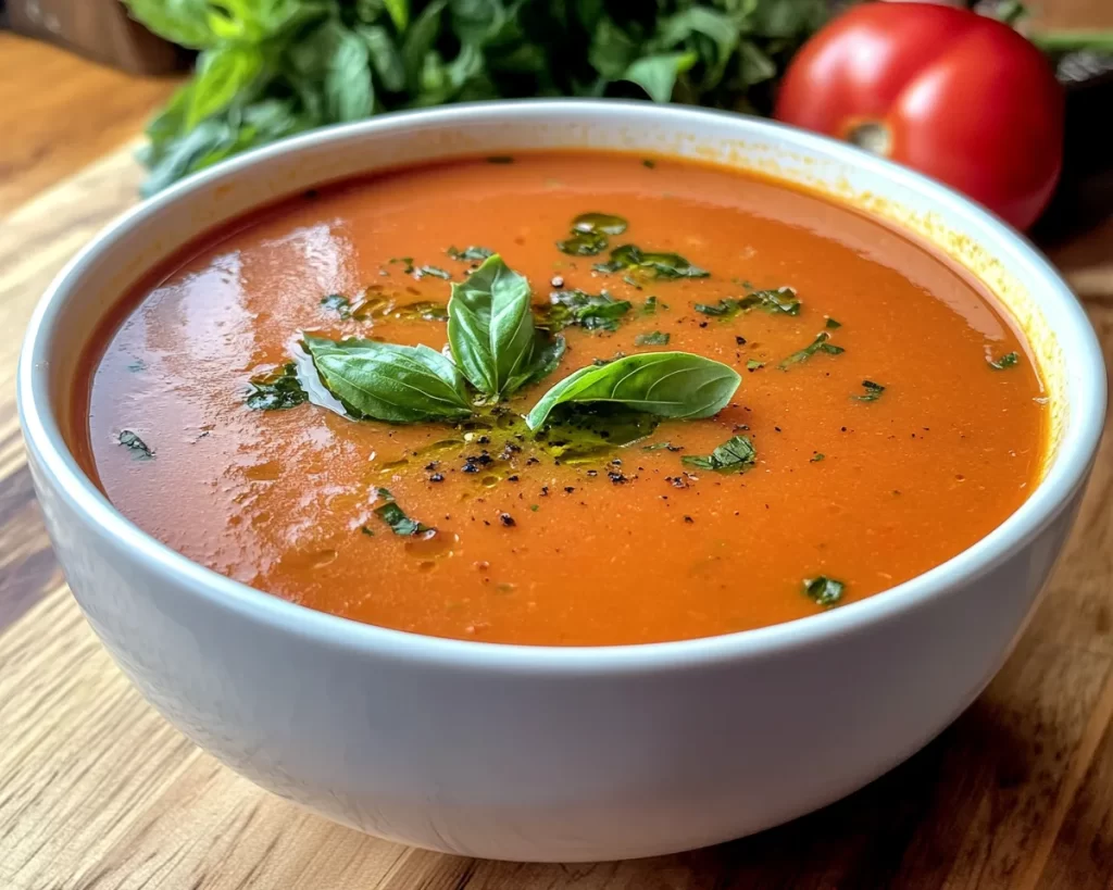 Spring Soup: Tomato Basil Soup (Easy)