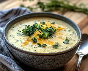 Spring Soup: Creamy Broccoli Cheddar in 20 Minutes