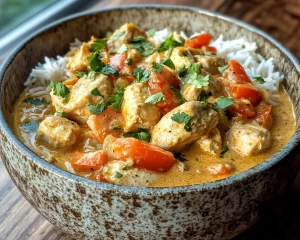 Summer Crockpot Recipes: Slow Cooker Coconut Curry Chicken in 15 Minutes Prep