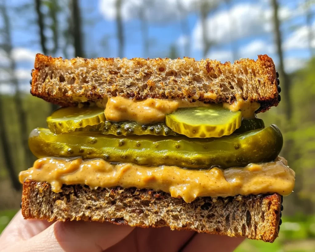 Weird Snacks: Peanut Butter Pickle Sandwich in 5 Minutes