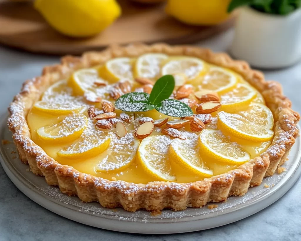Spring Desserts: Lemon Almond Tart in 7 Steps