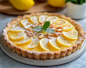 Spring Desserts: Lemon Almond Tart in 7 Steps