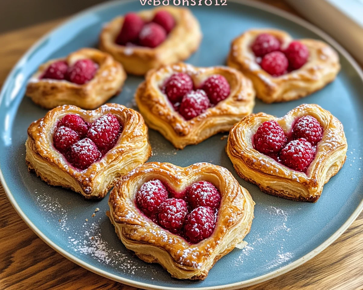 Raspberry Heart Danishes