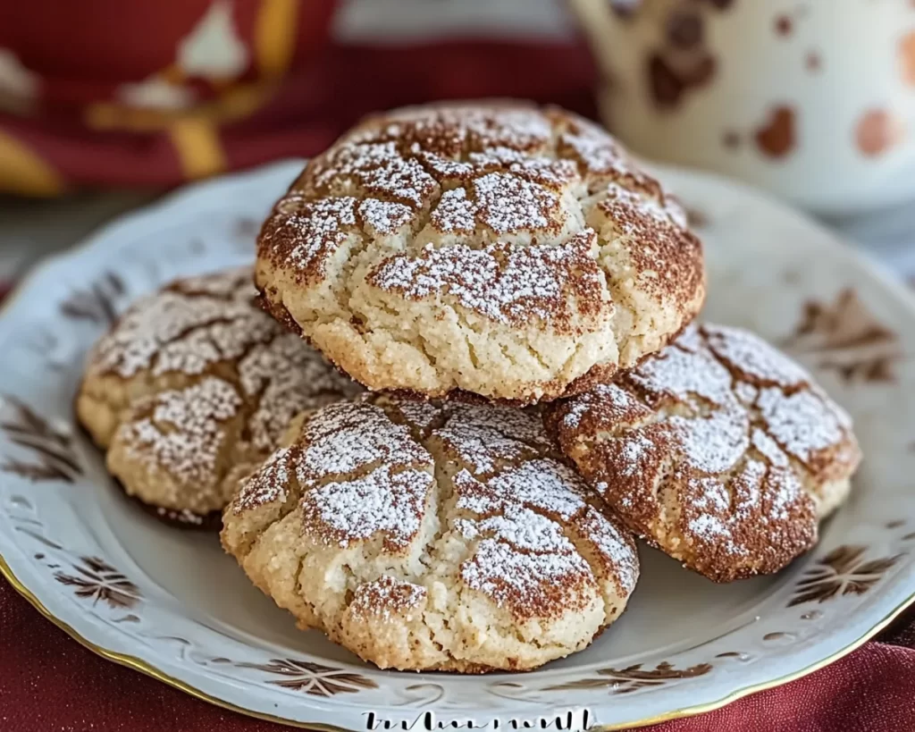 Tiramisu Crinkle Cookies