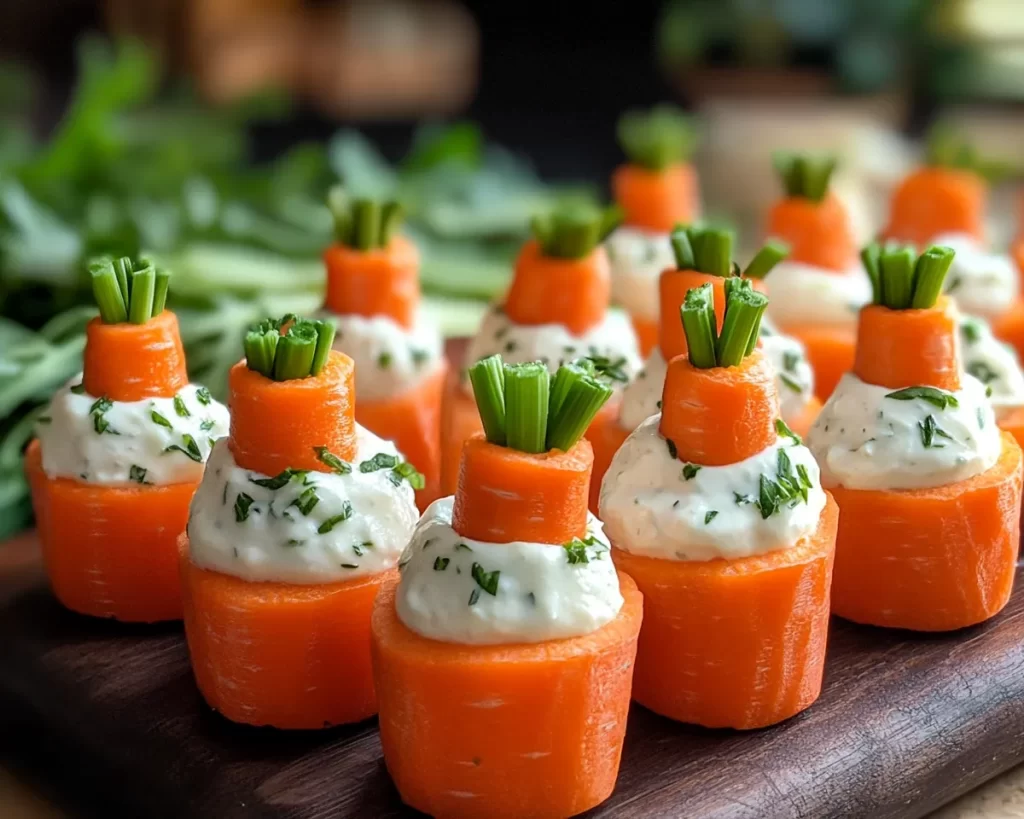 Easter Foods: Carrot Shaped Veggie Cups With Ranch Dip in 15 Minutes