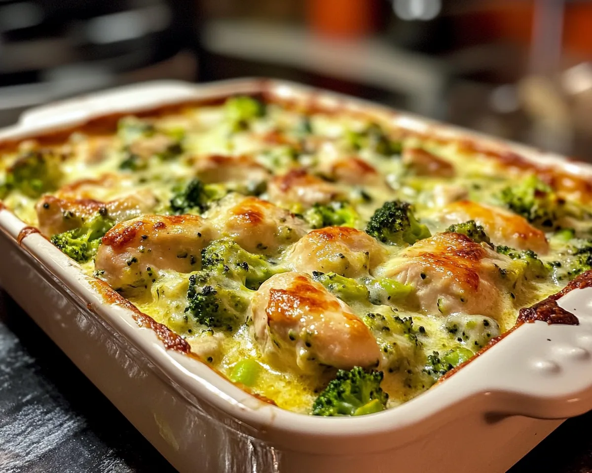 Easy Dinner Recipes for Family: Creamy Broccoli Chicken Bake in 25 Minutes