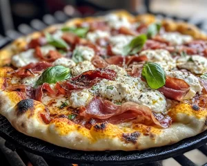 Grilling Recipes: Grilled Pizza With Burrata and Prosciutto in 20 Minutes