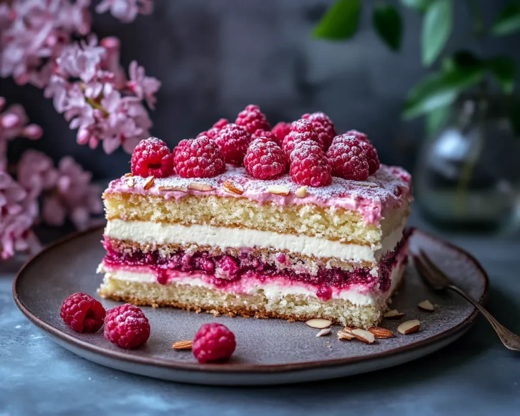 Spring Baking: Raspberry Almond Cake in 5 Steps