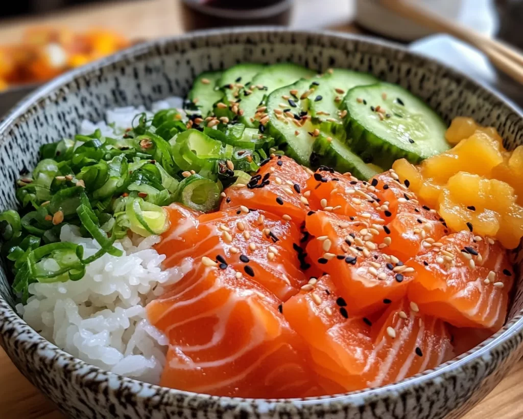 Spring Dinner Party: Salmon Rice Bowl Bar (Easy Hosting)