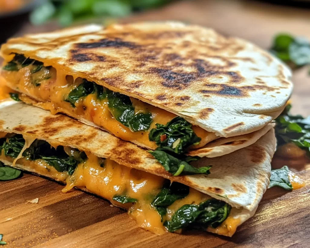 Easy Dinner Recipes for Family: Spinach & Cheese Quesadillas in 15 Minutes