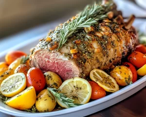 Easter Foods: Lemon Herb Roasted Lamb Leg in 30 Minutes Prep