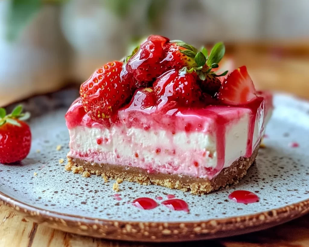 Spring Desserts: Strawberry Cheesecake with 5 Ingredients