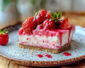 Spring Desserts: Strawberry Cheesecake with 5 Ingredients