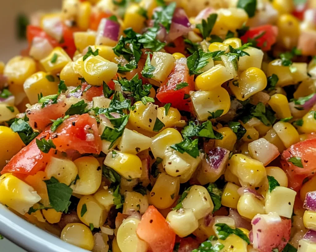 Summer Side Dishes: Corn Salad with Lemon Vinegarette
