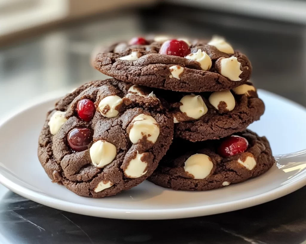 Black Forest Cookie: Chocolate Cherry Stuffed Cookies in 25 Minutes