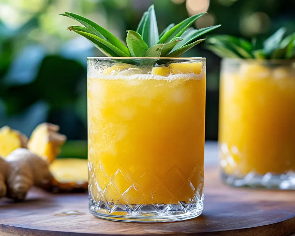 Spring Drinks: Pineapple Ginger Turmeric Cooler in 10 Minutes