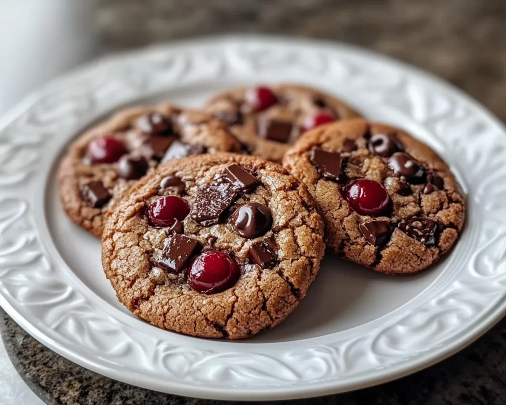 Black Forest Cookie: Chewy Dark Chocolate Maraschino Cookies in 25 Minutes