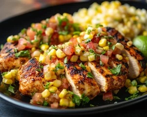 Summer Dinner Ideas: Cajun Grilled Chicken With Corn Salsa in 25 Minutes