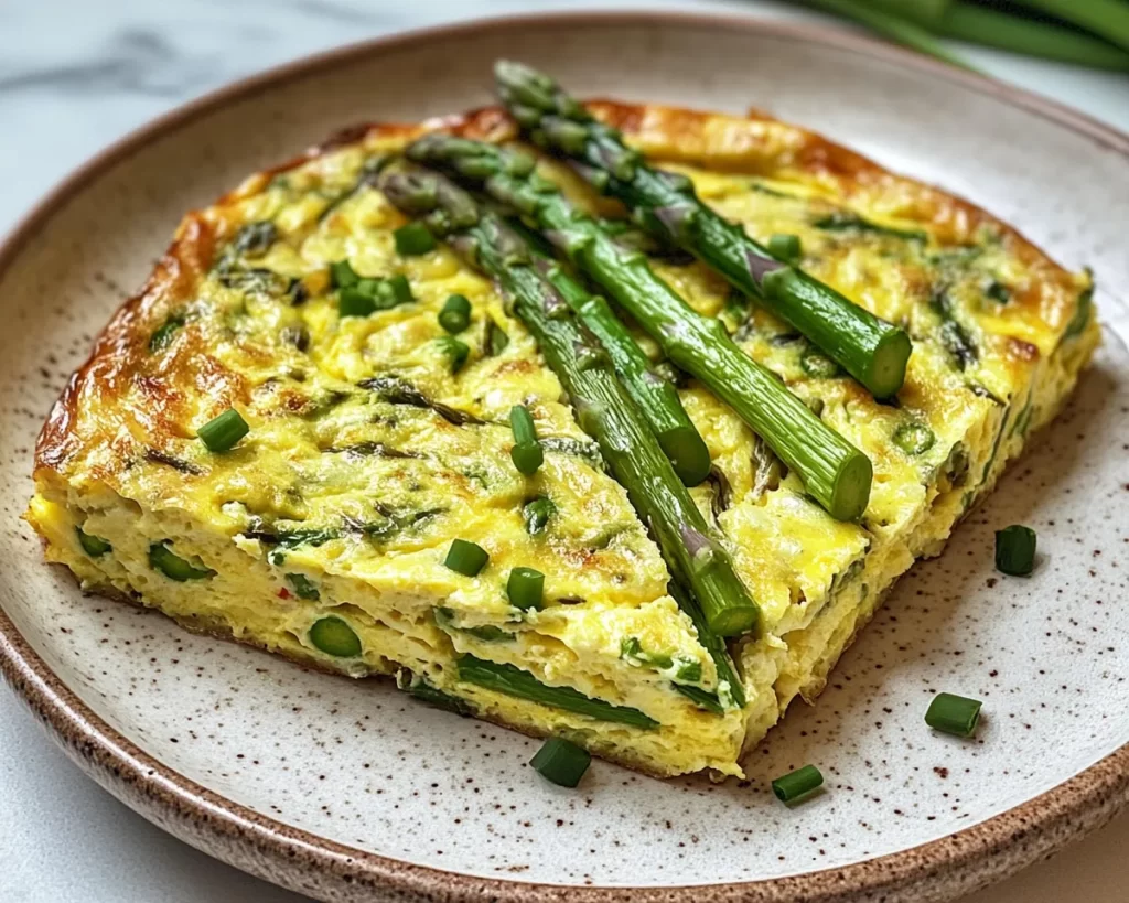 Frittata Recipe with Asparagus (Perfect Spring Dinner)