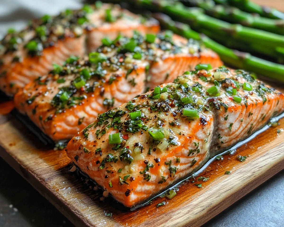 Spring Dinner: Garlic Herb Salmon with Asparagus in 20 Minutes