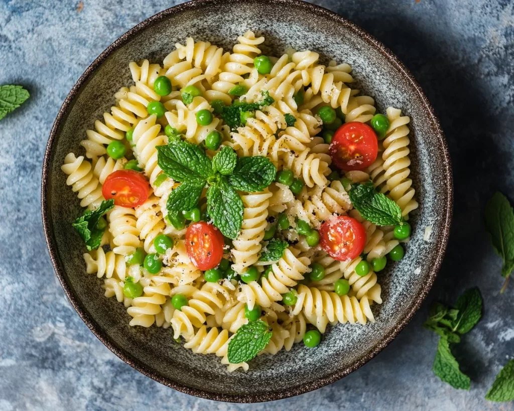 Spring Salads: Spring Pea and Mint Pasta Salad in 15 Minutes
